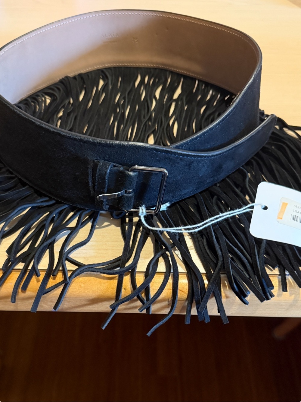 Alaia suede fringe belt - Picture 3 of 5
